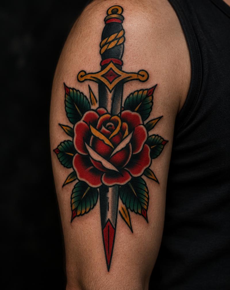 Rose & dagger